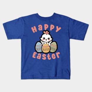 Happy Easter chicken - Easter chicken Kids T-Shirt